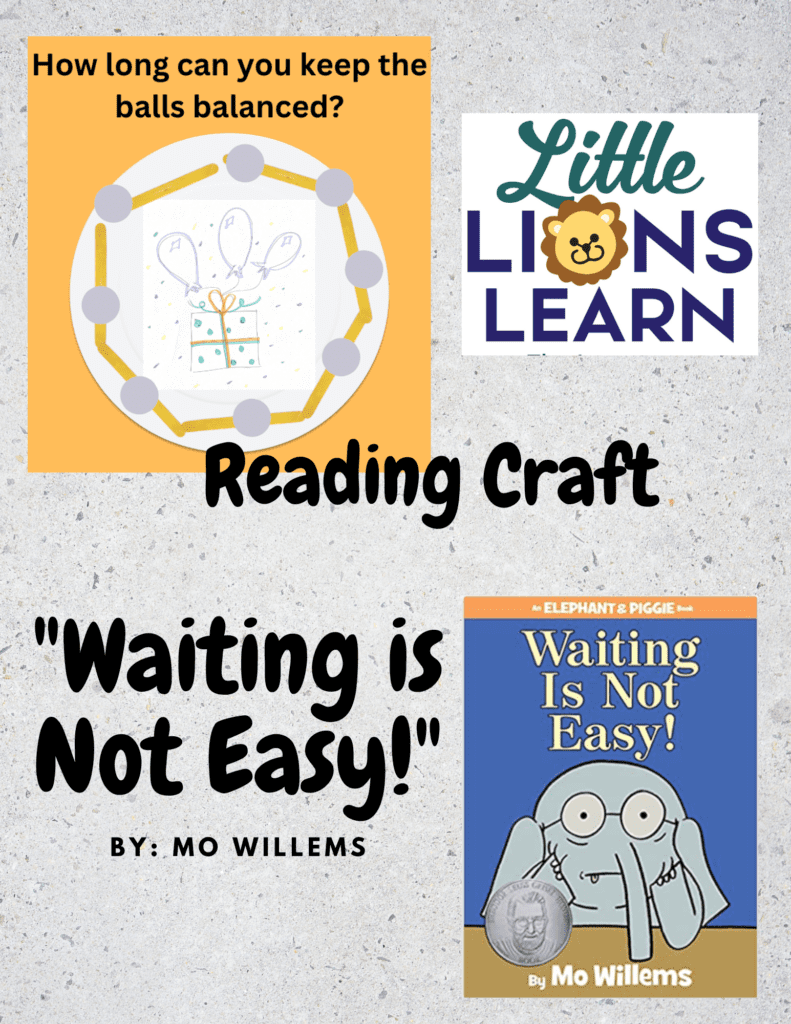 waiting is not easy book activity