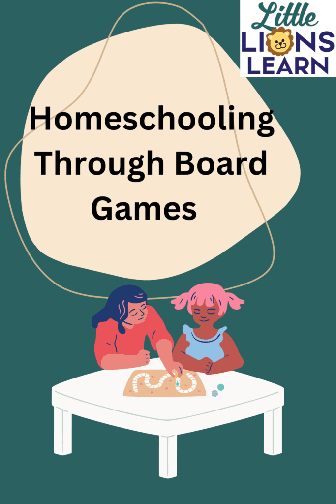 children playing a board game