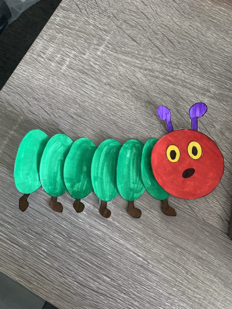 The Very Hungry Caterpillar craft idea