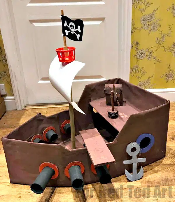 pirate ship valentine box
