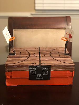 basketball court valentine box