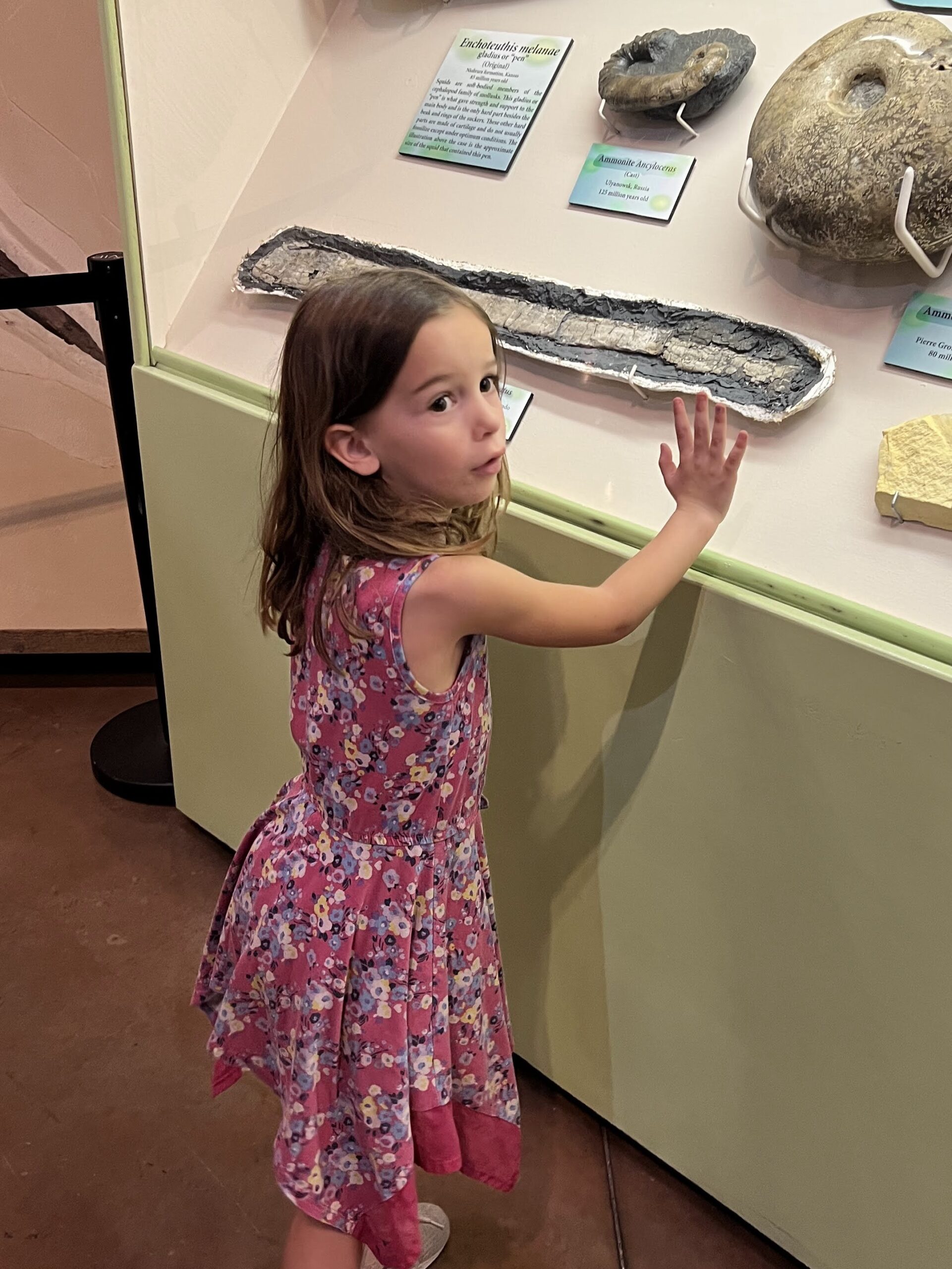 girl at a museum
