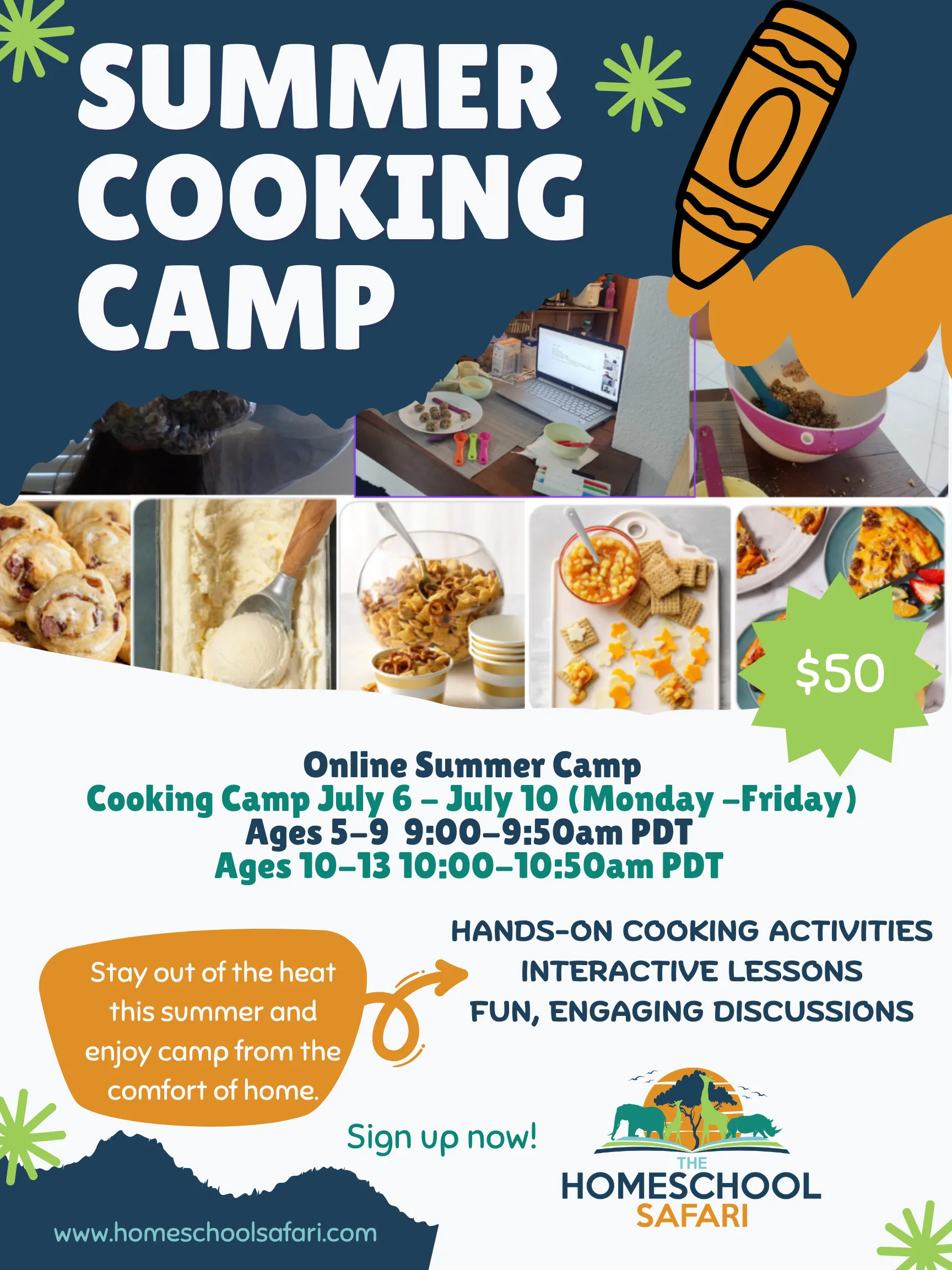 Summer Cooking Camp (Ages 10-13)