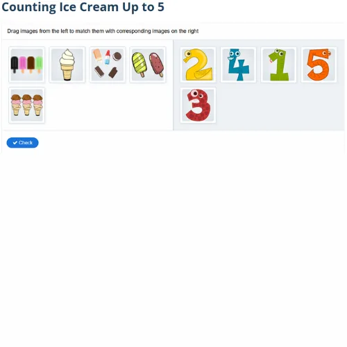 Counting Ice Cream Up to 5