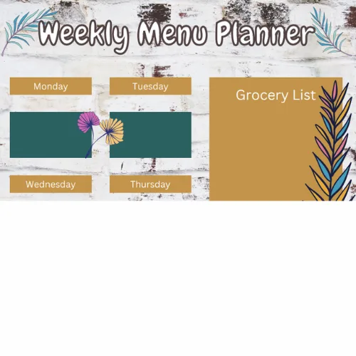 Menu Planning Sheet